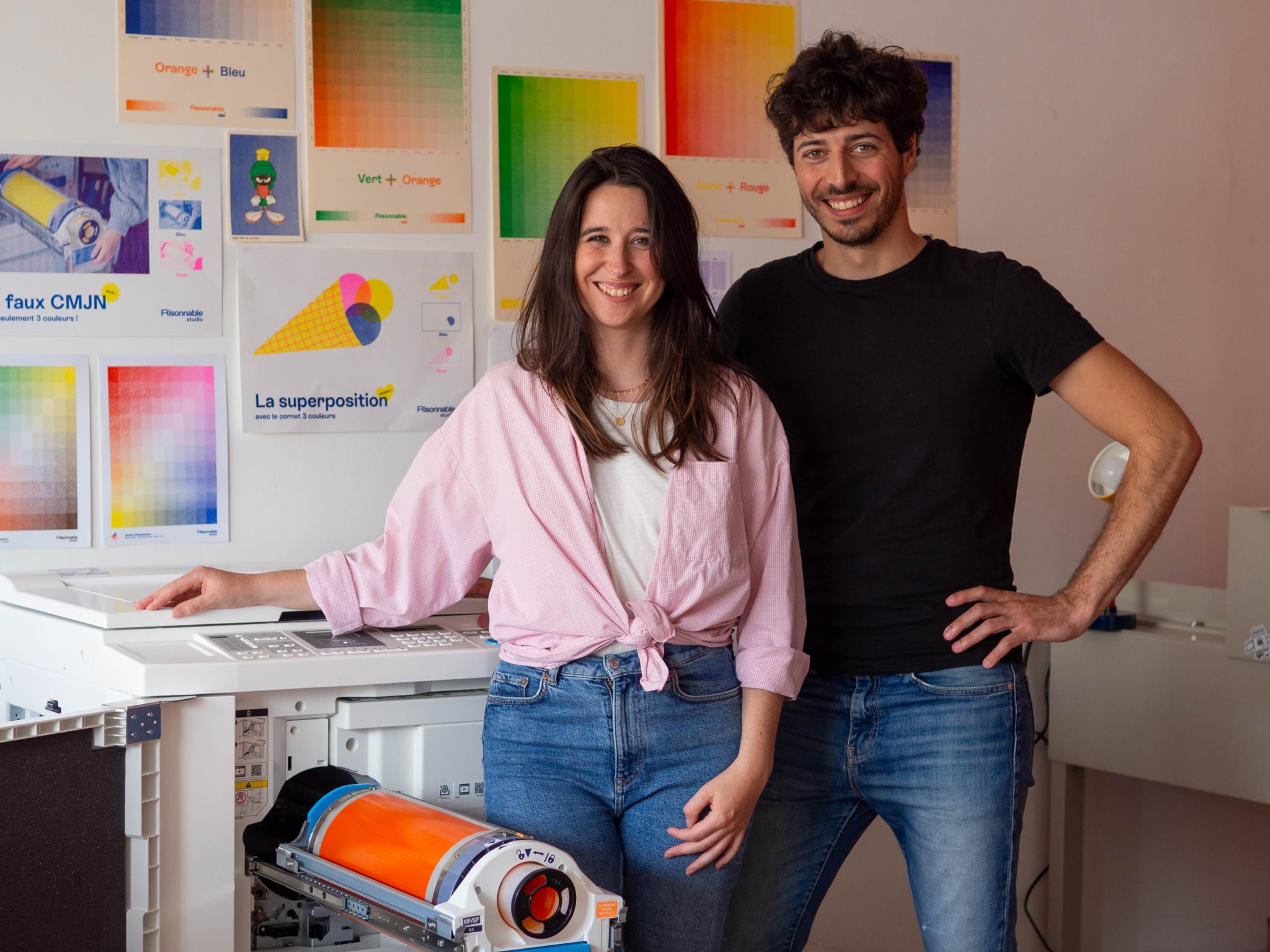 Sarah Deiss Veiniere et Thibaud Camhaji, fondateurs de Risonnable